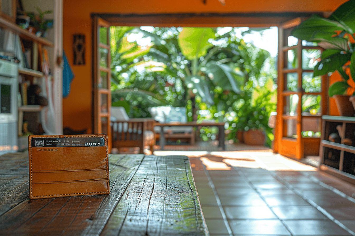 Un intérieur cosy avec vue sur un jardin luxuriant
