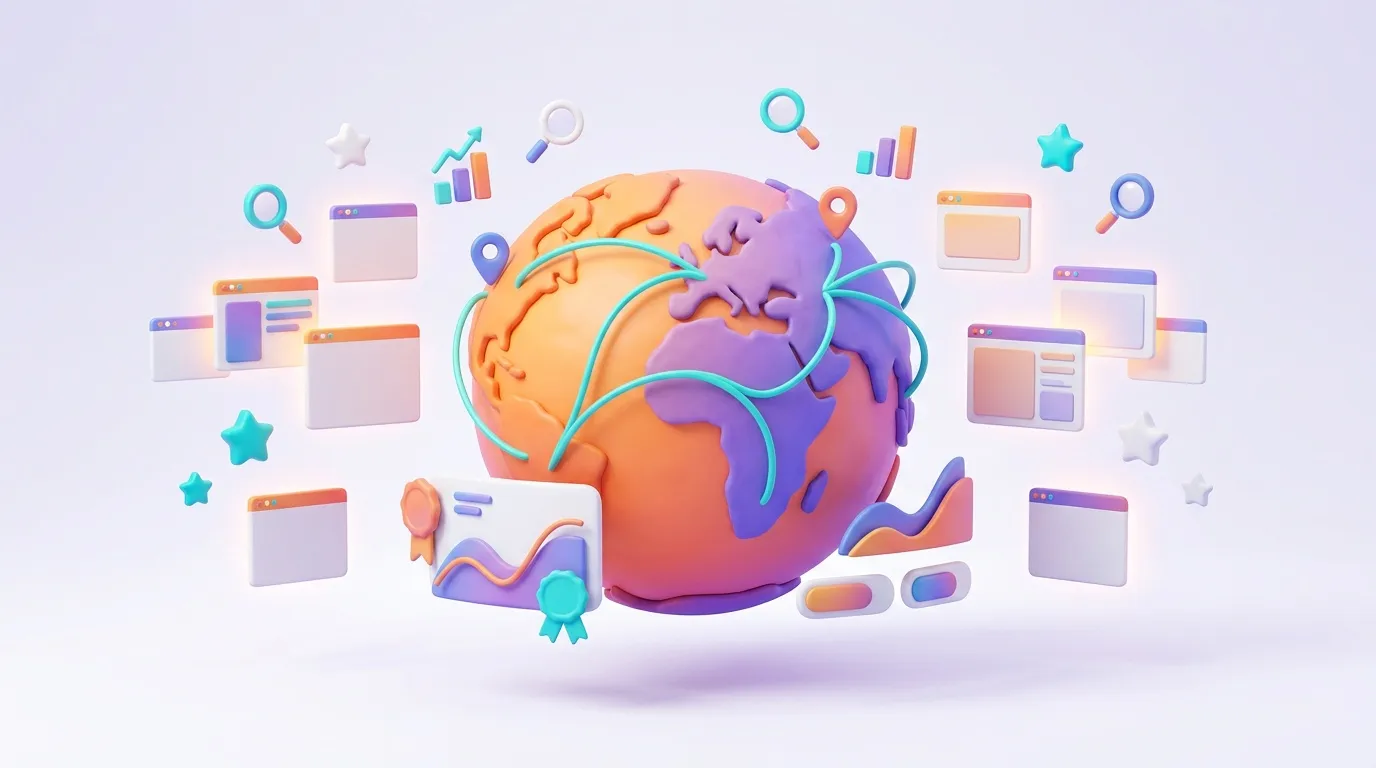Cerveau color&eacute; entour&eacute; d'ic&ocirc;nes de technologie et d'analyse