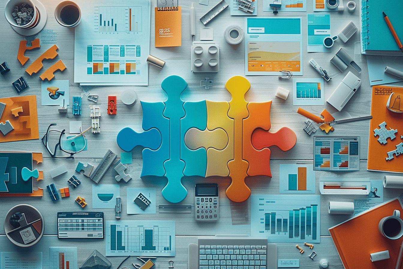 Image montrant divers outils et accessoires liés à l'analyse de données